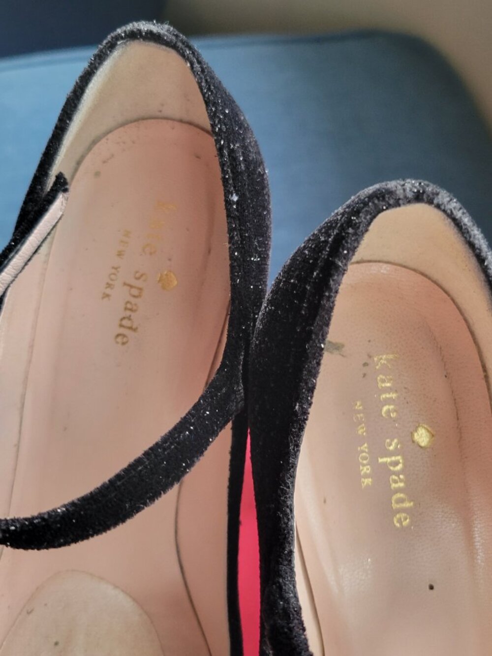 Kate Spade Ballina Black Star Velvet Pumps – Size 9M – Original Box - Picture 5 of 7